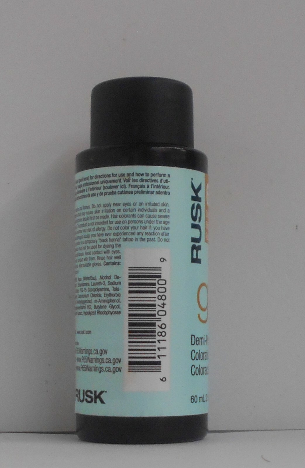 RUSK DEEP SHINE GLOSS or TONER Demi-Permanent LIQUID Hair Color~ 2 fl oz / 60 ml
