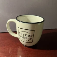 Corner Bakery Cafe Feed The Day Tea/Coffee Mug Cup Cream/Black Color