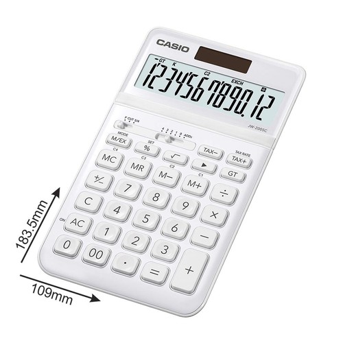 Casio JW-200SC-WE Premium & Stylish Calculator (White) - Picture 7 of 9