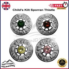 Highland Écossais Femme Mouche Plaid Broche Divers Antique Pierres Celtique