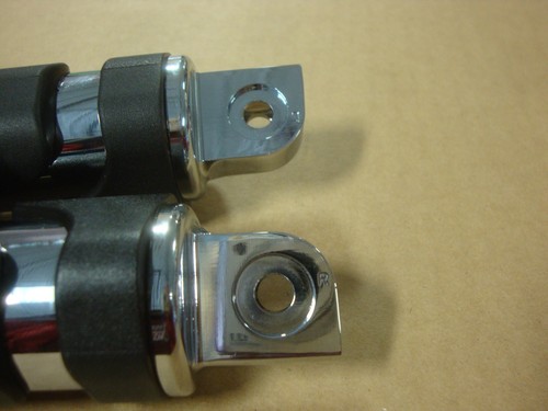 Big Dog Motorcycles OEM CHROME foot peg set w/ hdw all 2004-11 model K-9 Chopper - Picture 3 of 5