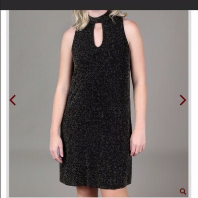 NWT Altard State Sleeveless Black Gold Dress Size m | eBay