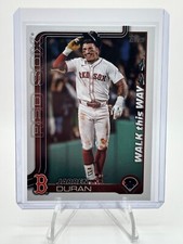 2025 Topps Series 1 Celebration Walk This Way Jarren Duran Case Hit SSP WTW-11