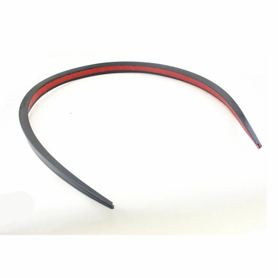 120CM Accessory Car Spoiler Rubber Rear Roof Trunk Bonnet Molding Lip Wing Black - Image 4 of 4