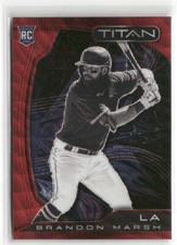 2022 Panini Chronicles #2 Brandon Marsh Titan Ruby Wave #/199 RC ☘️24