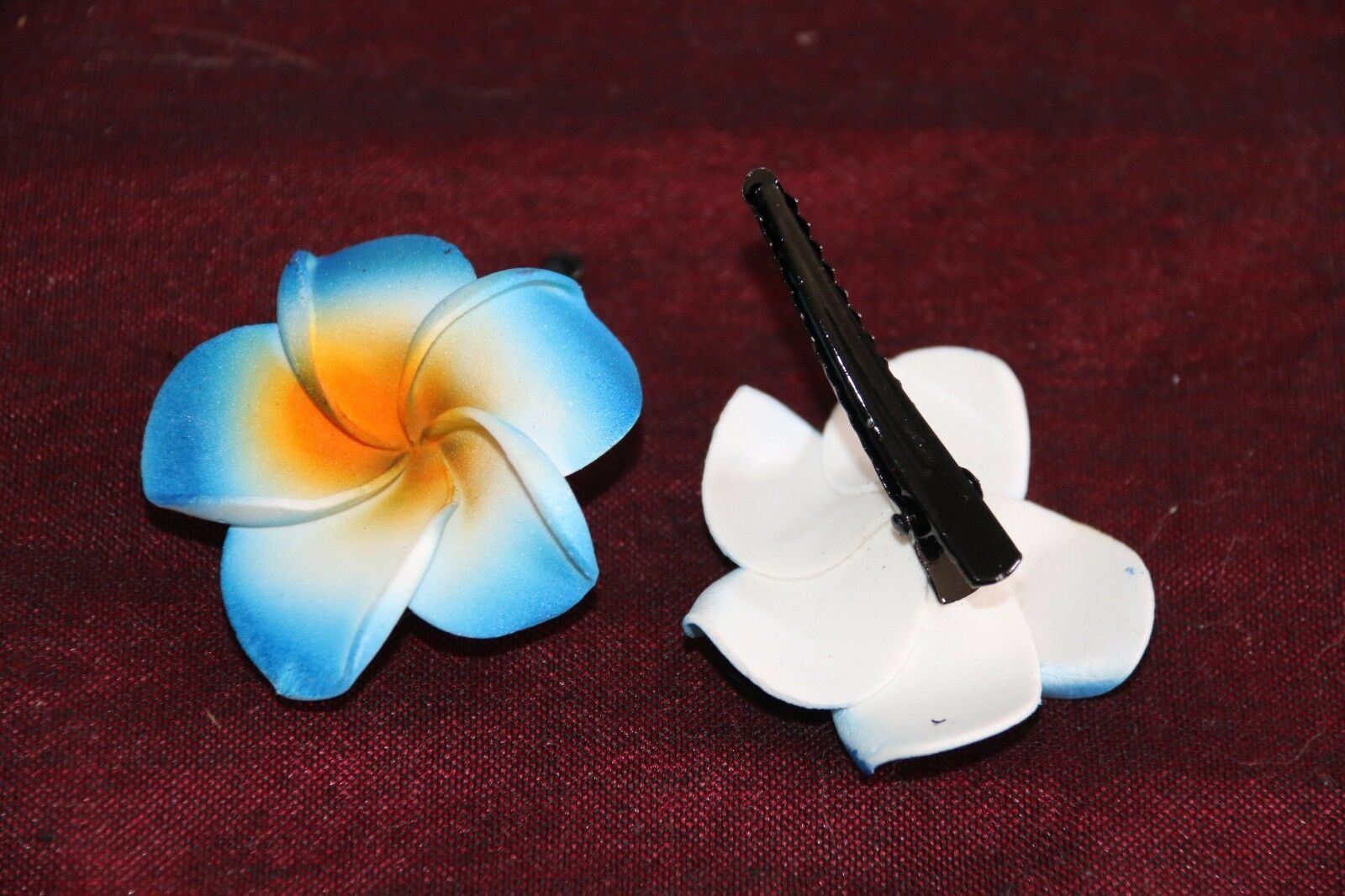 NEW Frangipani Crocodile Clips MANY COLOURS Frangipani Hair Clips