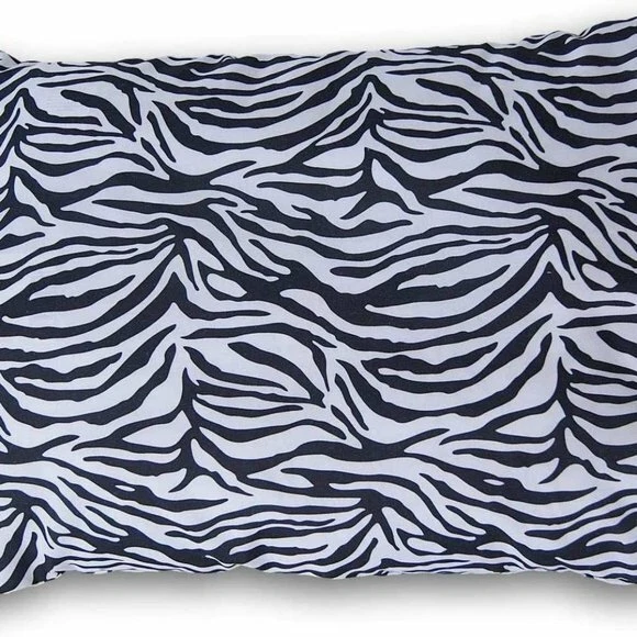 Travel Pillow Cover – Black and White Zebra Case