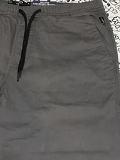 Hollister Men's X-Large Size Dark Gray Stretch Jogger Skinny Side Pocket Pants