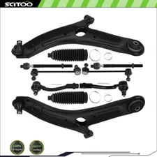 For 10-13 Kia Soul 10Pcs Front Lower Control Arm w Ball Joints Tie Rod Sway Bar