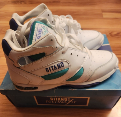 Vintage 80s/90s Gitano Techna Fit High Top Sneakers Women's Sz 7.5