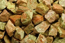 1/2 lb Indian Unakite Rough Stones - Natural Crystal Mineral Rock Tumbling