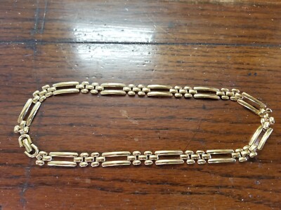 Monet Goldton rechteckiges Kettenglied 16 Zoll Halskette/Halskette