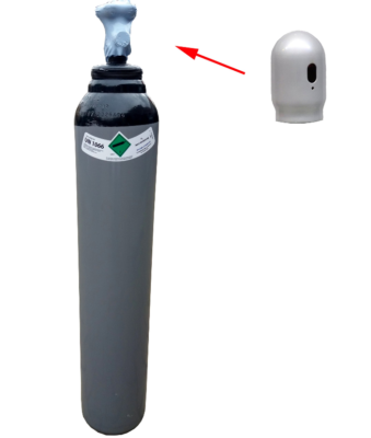 Argon Gasflasche 5.0 – 100% Rein, 8 Liter Für TIG/WIG-Schweißen – 1,7m³ Inhalt, 10 Jahre Legalisierung