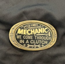 Vintage Belt Buckle Mechanic 1970s Rare