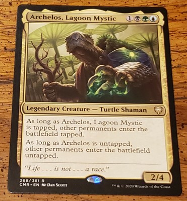Mtg 1x Nm Mint English Archelos Lagoon Mystic Commander Legends Ebay