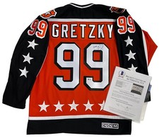 WAYNE GRETZKY SIGNED 1984 ALL STAR GAME CCM JERSEY BECKETT LOA EDMONTON OILERS
