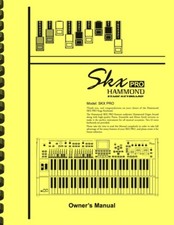 Hammond SKX PRO Stage Keyboard Organ OWNER'S MANUAL