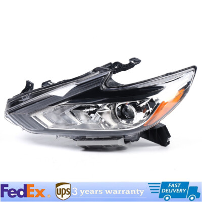 Left Driver Side For Nissan Altima 2016-2018 2.5 3.5L Halogen Headlight Assembly