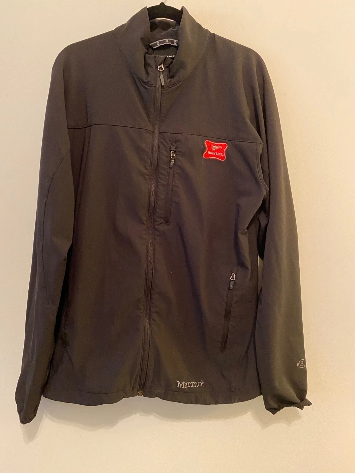 Marmot Men's Black Jacket Softshell Budweiser Logo XL