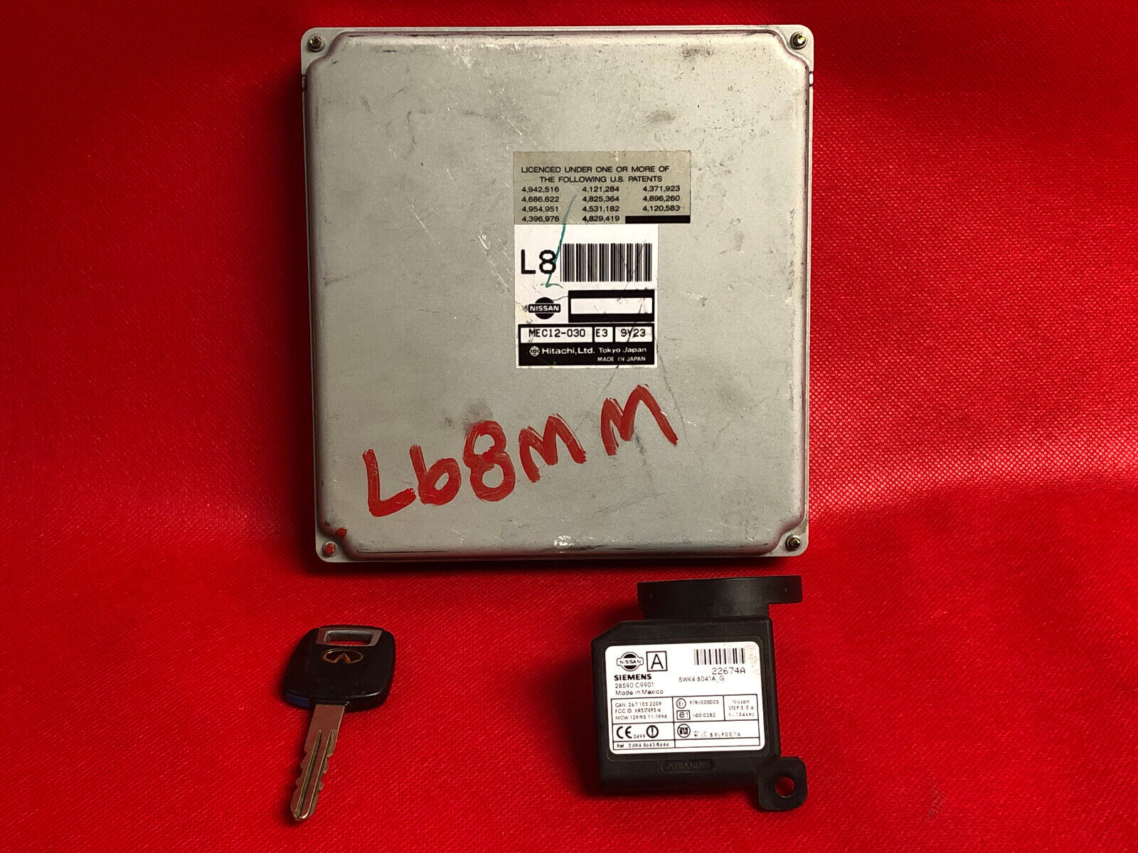 00 01 02 Nissan Sentra GXE XE ECU ECM Engine Computer L8 Mec-12 