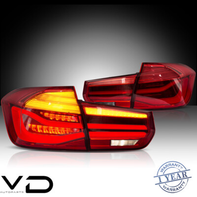 LED Tail Lights For BMW 3 Series F30 F50 M4 13-18 W/Sequential Driver Passenger