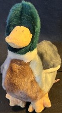 Ty Beanie Buddy 1998 JAKE the Mallard Duck Plush 12x7 Retired - NO Swing Tag 