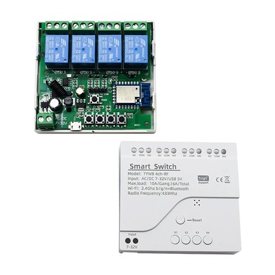 WiFi Funkschalter Schalter Modul 12V 24V 7-32V AC DC Smart Switch für Alexa/Tuya