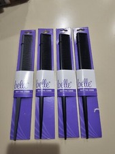 Lot 4 Belle Rat Tail Combs 1 Grey 3 Black AA04 New