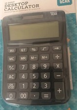 New Pen  Gear 12 Digit Desktop Calculator with Large Display - Dual Powered