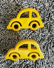 Two Yellow Vw Bug Vintage Pins Volkswagon Two Yellow Vw Bug Vintage Pins Volkswagon