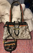 Guarnieleria Jerico Dario Agudelo Leather Hair Hide crossbody Bag Bags Purses X2