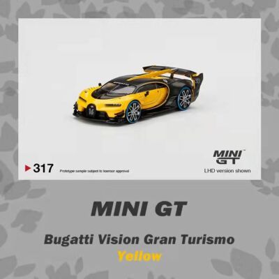 MINI GT 1:64 Bugatti Vision Gran Turismo Yellow LHD Car in box | eBay