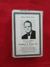 VINTAGE PLAYING CARD DECK - Wadell & Reed, Inc. Fund Shares - (52) + (2 Jokers)