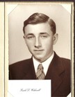 Earle D. Witherell 1940s Graduation Photo & Callinlg Card - Eastport, Maine