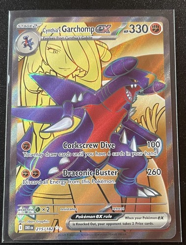 Cynthia's Garchomp ex 215/182 Sv10: Destined Rivals Holo