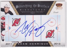 2011-12 Crown Royale Scratching The Surface Signatures #6 Adam Henrique