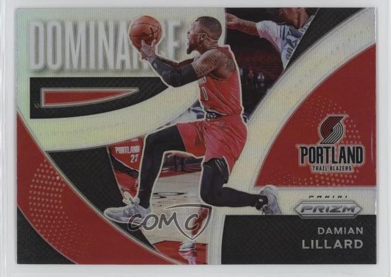 2021-22 Panini Prizm Dominance Silver Prizm Damian Lillard #18 0b4t