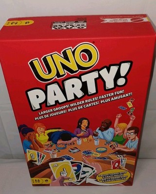 Uno Party! Card Game Games Party *SEALED* Larger Groups New Rules 6-16 Players