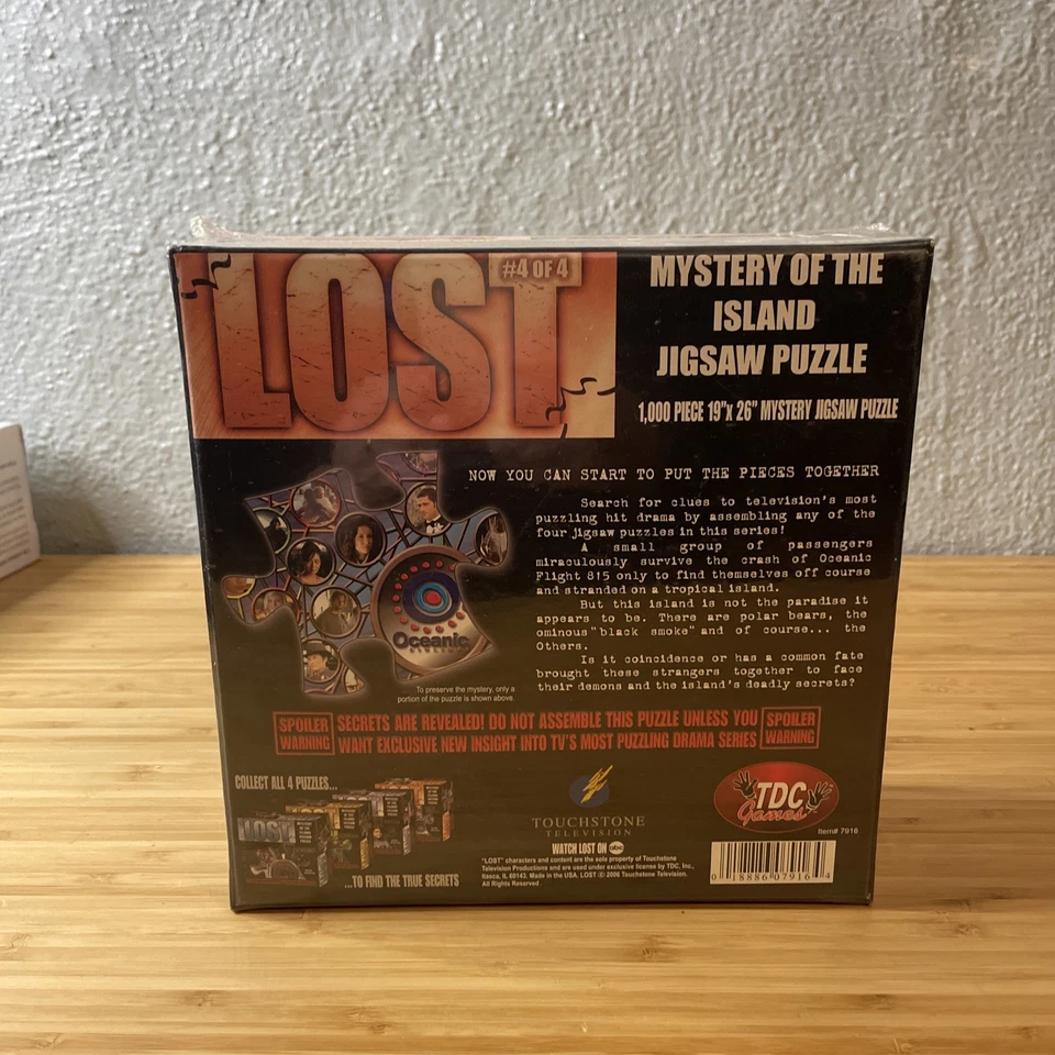 Sealed Lost Mystery Of The Island Jigsaw Puzzle #4of4 Brand New Sealed - Image 2 of 3