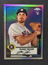BLAKE TAYLOR 2021 TOPPS CHROME PLATINUM ANNIVERSARY REFRACTOR ROOKIE #124