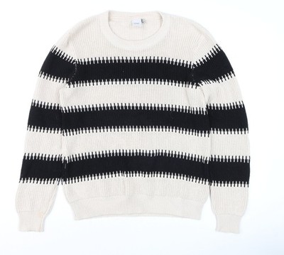 Schwarzer Pullover Pulli Damen UK Größe M ICHI