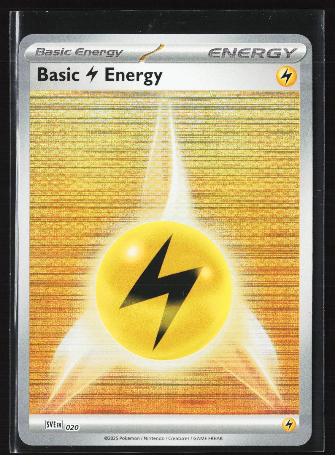 Basic Lightning Energy [Holo] #20 Pokemon Scarlet & Violet Energy