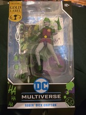 Mcfarlane DC Multiverse - Robin Dick Grayson  JOKERIZED  Gold Label  Box Damage