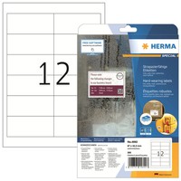 1 Bis 40X Herma Polyester-Etiketten Special, 97,0 X 42,3 Mm, Weiß Bis 24% Rabatt
