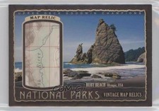 2018 Goodwin Champions Parks Vintage Map Relics 20/38 Olympic National Park 7ov