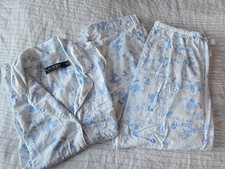 Lauren Ralph Lauren Womens Floral Pajama Set Sz XS Monogram Cotton Pajamas SOFT