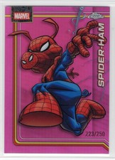 2026 Topps Chrome Marvel Pink Refractor /250 Card #162 - SPIDER-HAM