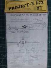 1/72 SUPERB  PROJECT X # HIGH DETAIL OOP VERY RARE VAC FORM USAF MCDONNELL XF88