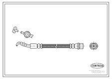 Flexible de frein Toyota COROLLA