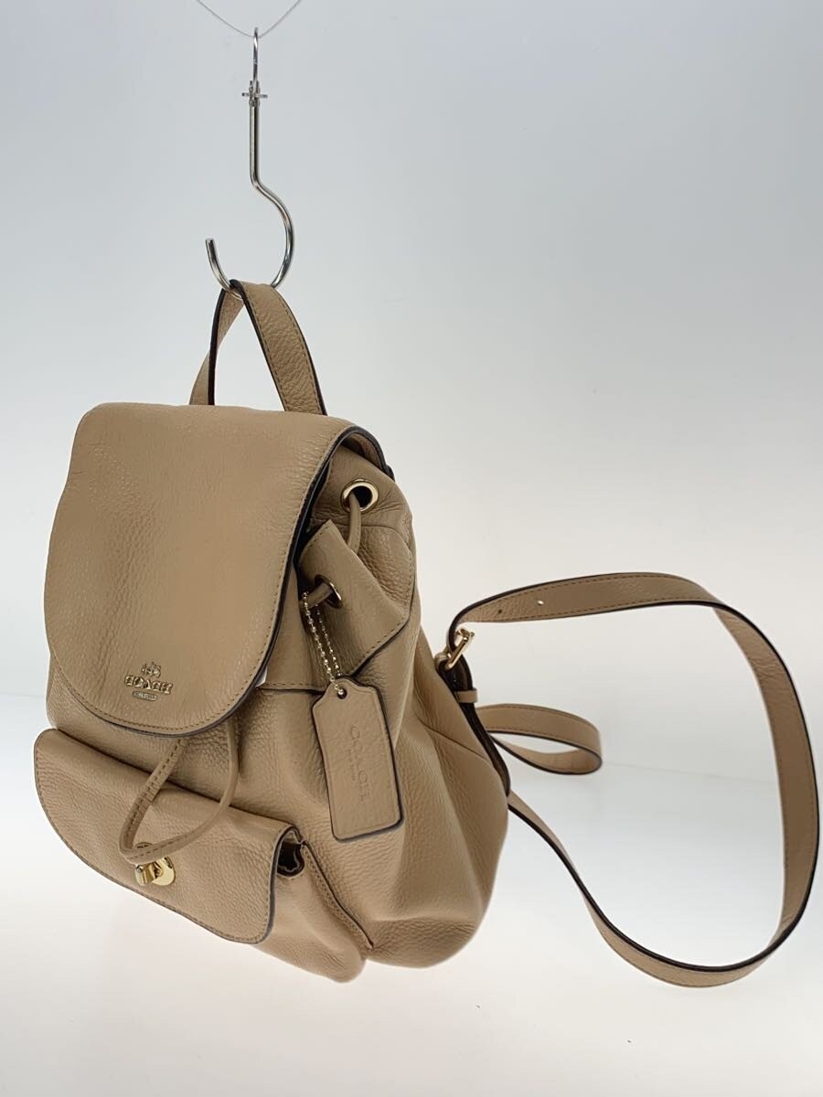 COACH Backpack Leather BEG - image 2